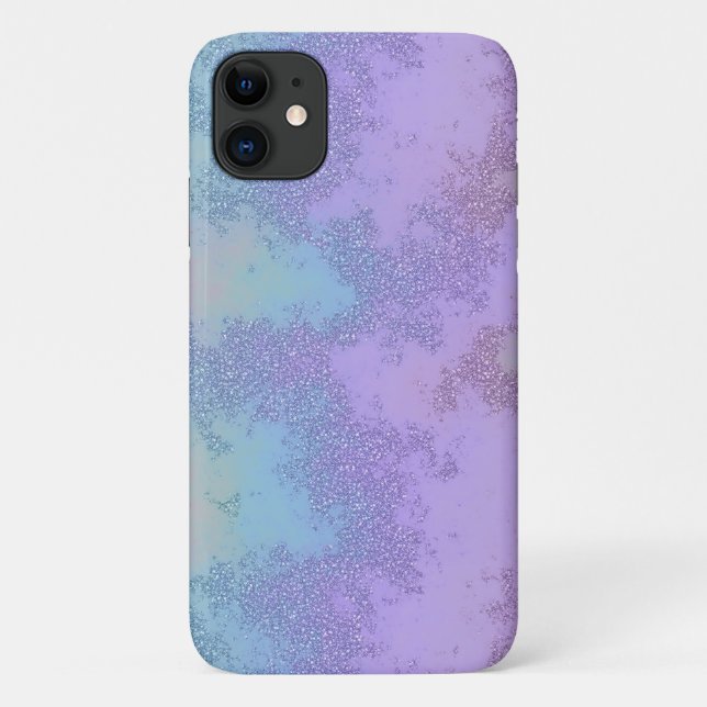 Abstrakter Mermaid Glitzer Phone Case (Rückseite)
