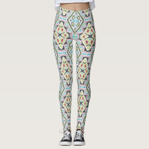 Abstrakter mexicanischer Stammesretro afrikanische Leggings