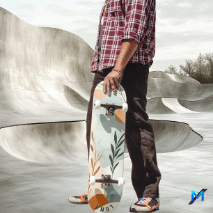 Abstrakter Minimalist - Sanftes Erdige Organische Skateboard