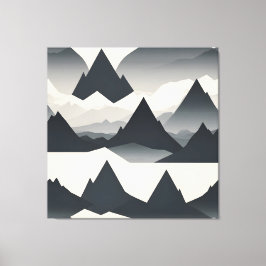 Abstrakter Minimalistischer Berg Leinwanddruck