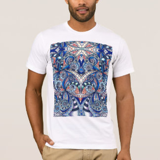 Abstrakter mit Blumenhintergrund des T - Shirt