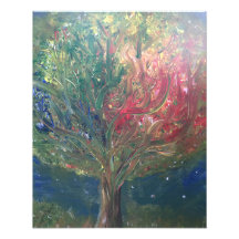 Abstrakter Mitternachtsbaum