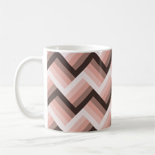 Abstrakter, moderner 3D-Streifen Nahtlos Kaffeetasse