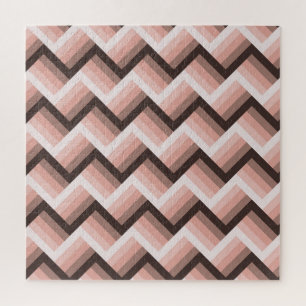 Abstrakter, moderner 3D-Streifen Nahtlos Puzzle