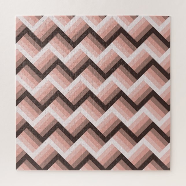 Abstrakter, moderner 3D-Streifen Nahtlos Puzzle (Vertikal)