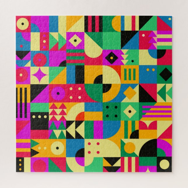 Abstrakter moderner Garten Puzzle (Vertikal)