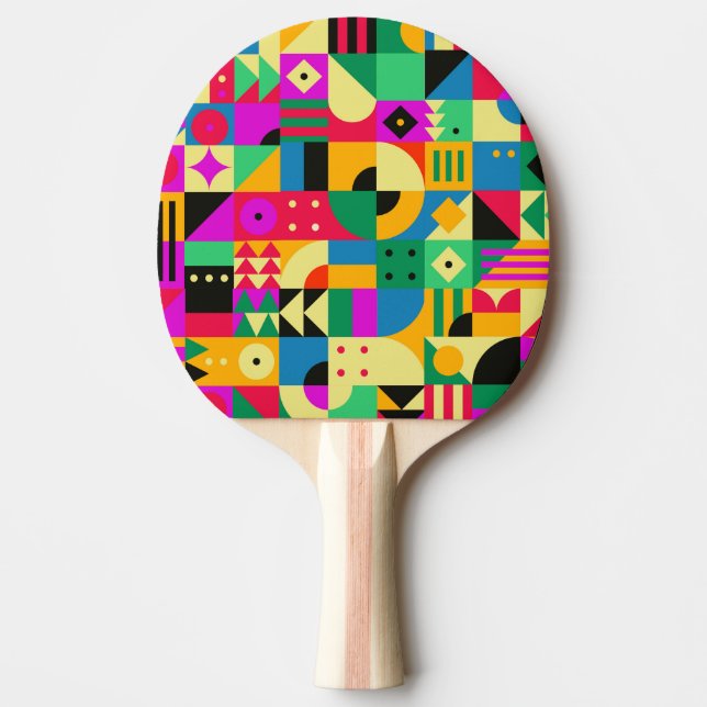 Abstrakter moderner Garten Tischtennis Schläger (Vorderseite)