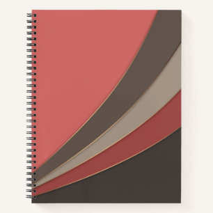 Abstrakter, moderner geometrischer, einfacher Druc Notizbuch