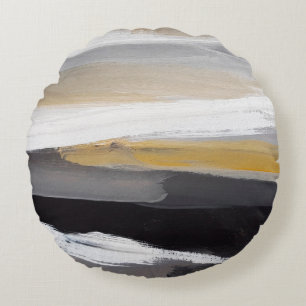 Abstrakter moderner Malhintergrund. Moderne Kunst  Rundes Kissen