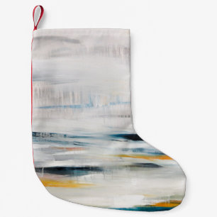 Abstrakter moderner Malhintergrund. zeitgemäß Kleiner Weihnachtsstrumpf