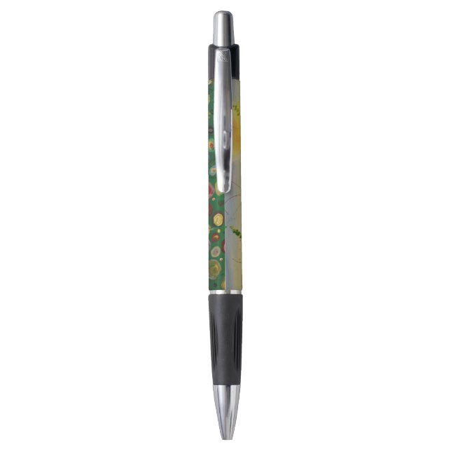 Abstrakter Mohnfeldstift Kugelschreiber (Rückseite (Vertikal))