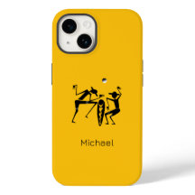 Abstrakter Mondlicht-Tanz Orange