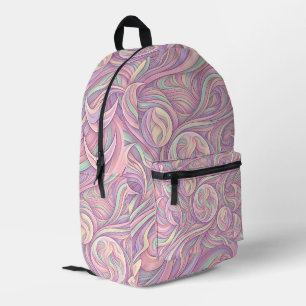 Abstrakter Mondphasen-Pastell-Rucksack Bedruckter Rucksack