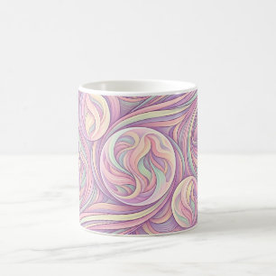 Abstrakter Mondphasen-Pastell-Zyklus-Kaffeebecher Kaffeetasse