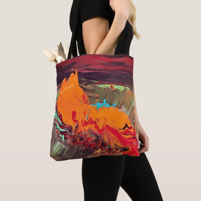 Abstrakter Multiprint-Tasche-Schulter (Von Nahem)