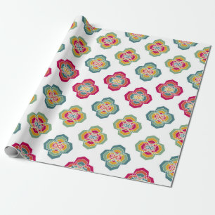 Abstrakter nahtloser Blumenhintergrund, Oberfläche Geschenkpapier