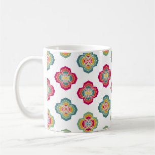 Abstrakter nahtloser floraler Hintergrund, Oberflä Kaffeetasse