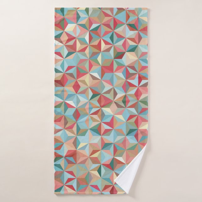 Abstrakter nahtloser Hintergrund aus Pastellfarben Badehandtuch (Badehandtuch)