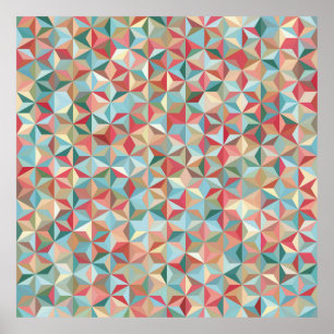 Abstrakter nahtloser Hintergrund aus Pastellfarben Poster