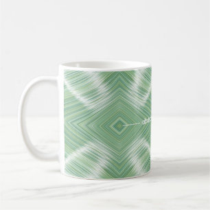 Abstrakter nahtloser Hintergrund. Viele Wellenlini Kaffeetasse