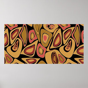 Abstrakter, nahtloser Texturdruck Poster