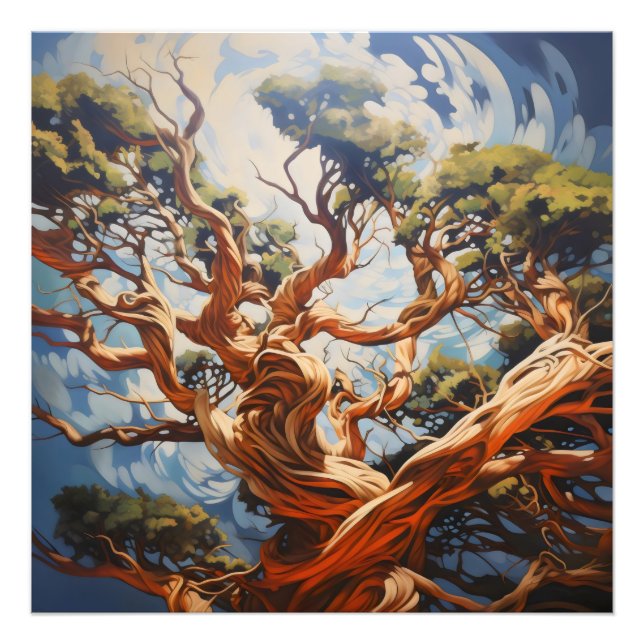 Abstrakter Naturbaum Fotodruck (Vorne)