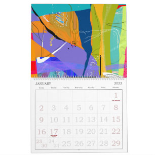 Abstrakter Naturkalender Kalender