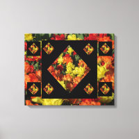 Abstrakter Nelken-Leinwanddruck (50,8 x 40,64 cm)