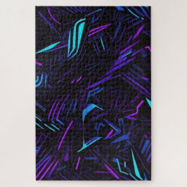 Abstrakter Neon schwer zu lösen Puzzle