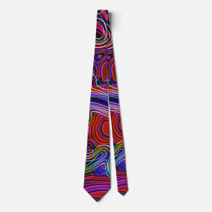 Abstrakter Neonenbogen Krawatte