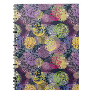 Abstrakter Niedlicher Polka-Dot-Kreis Notizblock