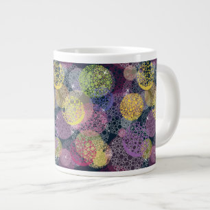 Abstrakter niedlicher Polka-Punkt-Kreis Jumbo-Tasse