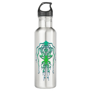 Abstrakter Octopus Tribal Tintenfisch Tattoo Desig Edelstahlflasche