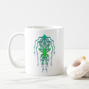 Abstrakter Octopus Tribal Tintenfisch Tattoo Desig Kaffeetasse
