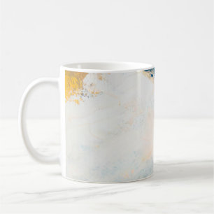 Abstrakter Öltexturhintergrund. Farbe auf Leinwand Kaffeetasse