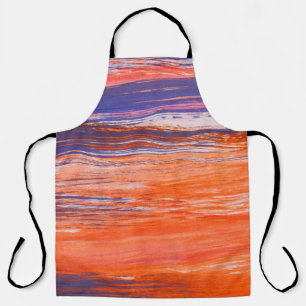Abstrakter orangefarbener und blauer Hintergrund a Schürze