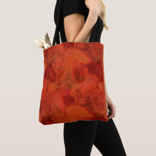 abstrakter orangefarbener und roter Marmor