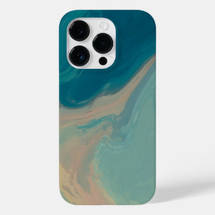 Abstrakter Ozean-Marmor-iPhone-14-Pro-Hülle. Case-Mate iPhone 14 Pro Hülle