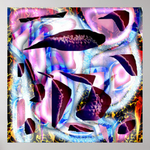 Abstrakter Ozean Poster