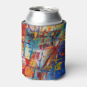 Abstrakter Paint-Spritzer Dosenkühler