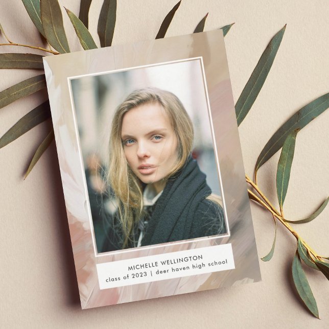 Abstrakter Pastell-Foto-Abschluss Ankündigung (Von Creator hochgeladen)