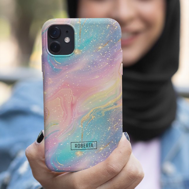 Abstrakter Pastell-Glitzer Nahtloses Muster Case-Mate iPhone Hülle (Von Creator hochgeladen)