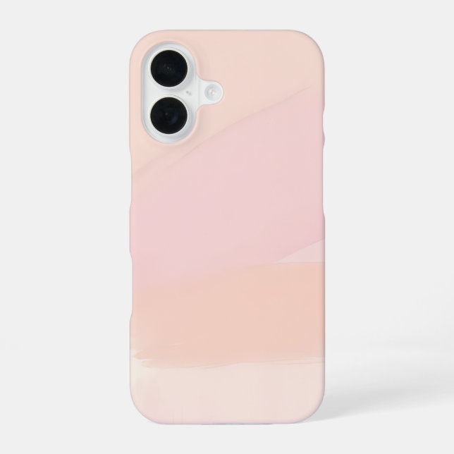 Abstrakter Pastellpinsel iPhone 16 Hülle (Rückseite)