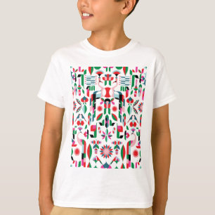 Abstrakter Pfau T-Shirt