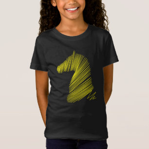Abstrakter Pferdekopf - Minimalistische Linie Art T-Shirt