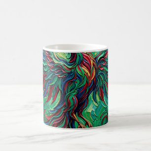 Abstrakter Phoenix Rising Wings Jewel Kaffeebecher Kaffeetasse