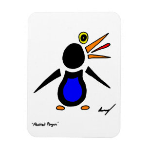 Abstrakter Pinguin Flexible Magnet