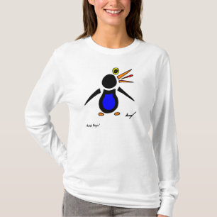 Abstrakter Pinguin Womens Long-Sleeve T - Shirt