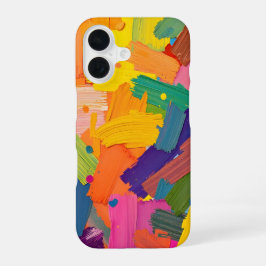 Abstrakter Pinsel iPhone 16 Hülle