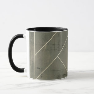 Abstrakter Plan mit geometrischen Formen Tasse